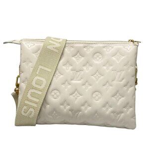 Auth LOUIS VUITTON Coussin PM M57793 Creme Coussin PL0291 Shoulder Bag